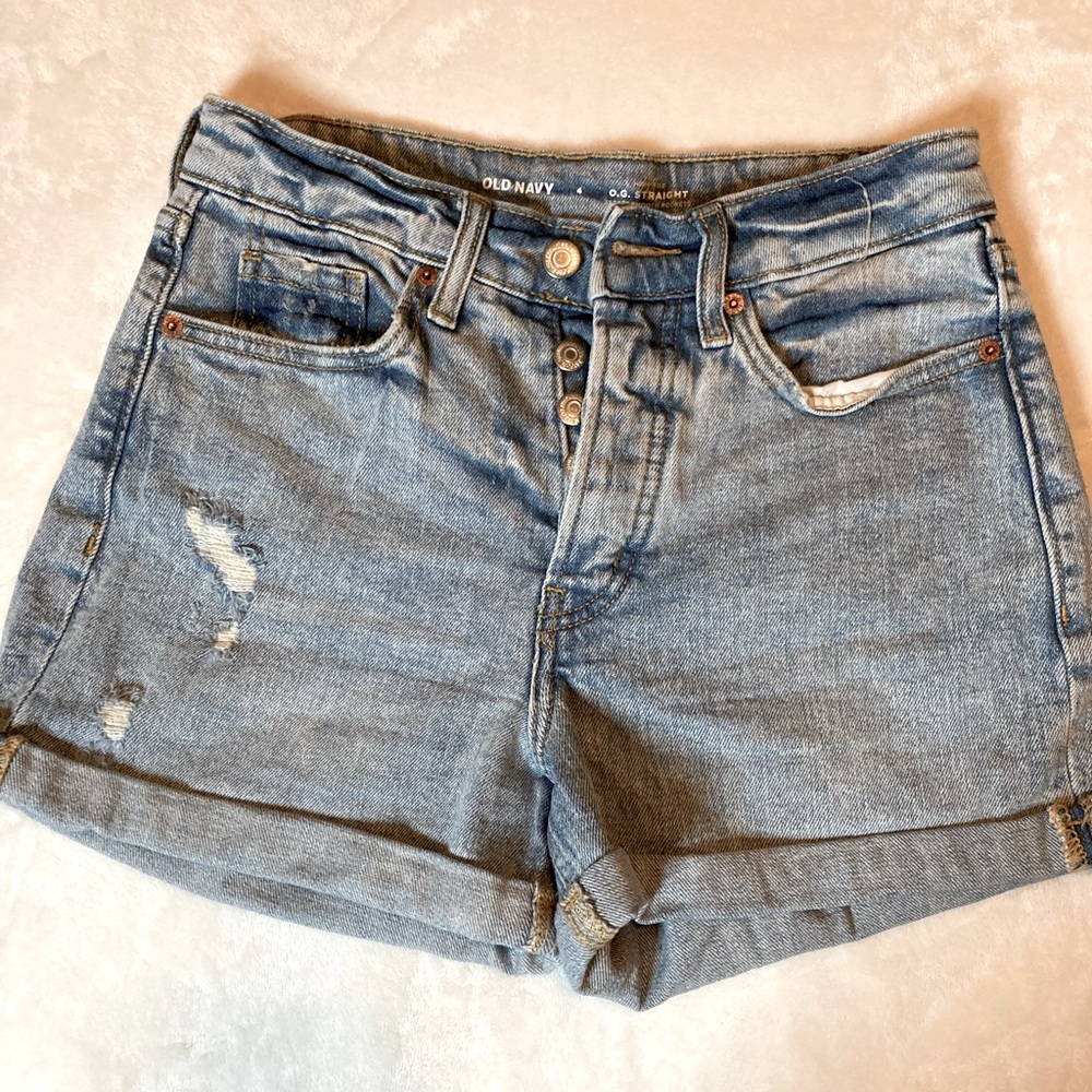 Old Navy High Rise cuff shorts Sz 4
